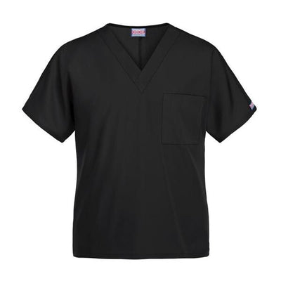 Strategic Partners, Inc Scrub Top Cherokee Tunic Unisex Large Black Each - #4777-BLK-LG