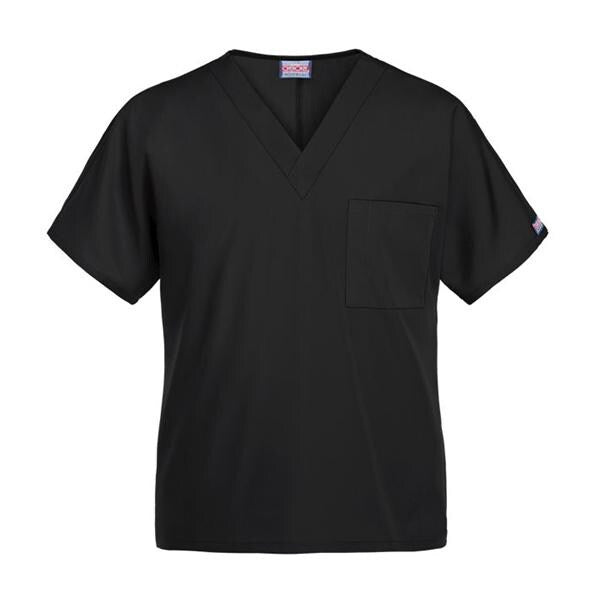 Strategic Partners, Inc Scrub Top Cherokee Tunic Unisex Large Black Each - #4777-BLK-LG