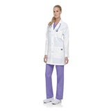 ScrubZone (R) by Landau Lab Coat 65% Polyester / 35% Cotton Womens White 2X Small 35 in Each - 86002WWYXXS