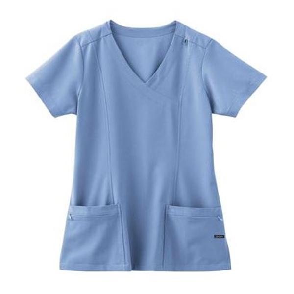 Jockey (TM) Scrubs Shirt Scrub Jockey 2306 Womens Small Ceil Blue Each - 2306-046-S
