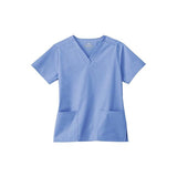 White Swan Uniform, Inc. Shirt Scrub Fundamentals Womens Large Steel Blue Each - 14700-046-L
