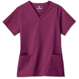White Swan Uniform, Inc. Shirt Scrub Fundamentals Womens Large Wine Each - 14700-038-L