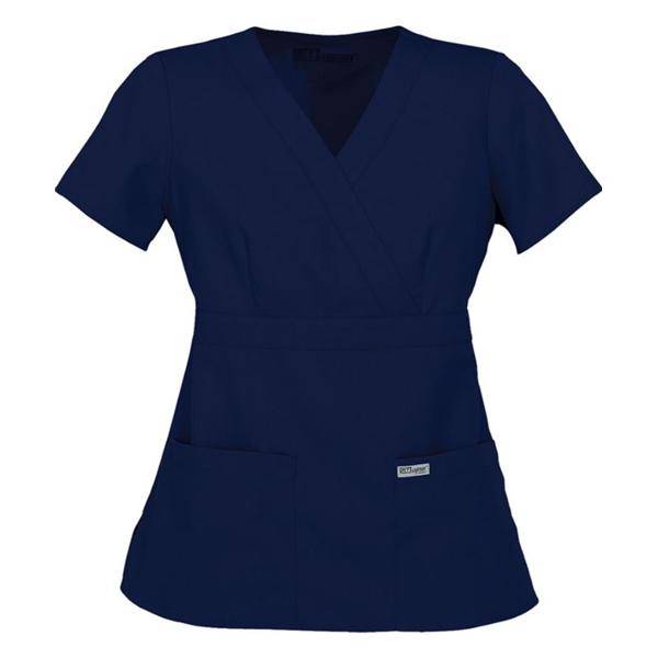 Grey's Anatomy (TM) Shirt Scrub Greys Anatomy™ 4153 Crossover 2X Small Indigo Each - 4153-23-XXS