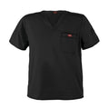 Dickies Shirt Scrub Dickies 81722 3X Large Black Each - 81722-BLKZ-3XL