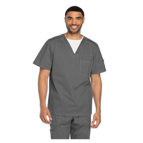 Dickies Shirt Scrub Dickies 81722 4X Large Pewter Each - 81722-PEWZ-4XL
