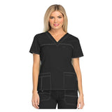 Dickies Shirt Scrub Dickies 81745 4X Large Black Each - 817455-BLKZ-4XL