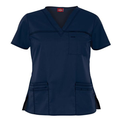 Dickies Shirt Scrub Dickies 81745 3X Large Navy Each - 817455-NVYZ-3XL