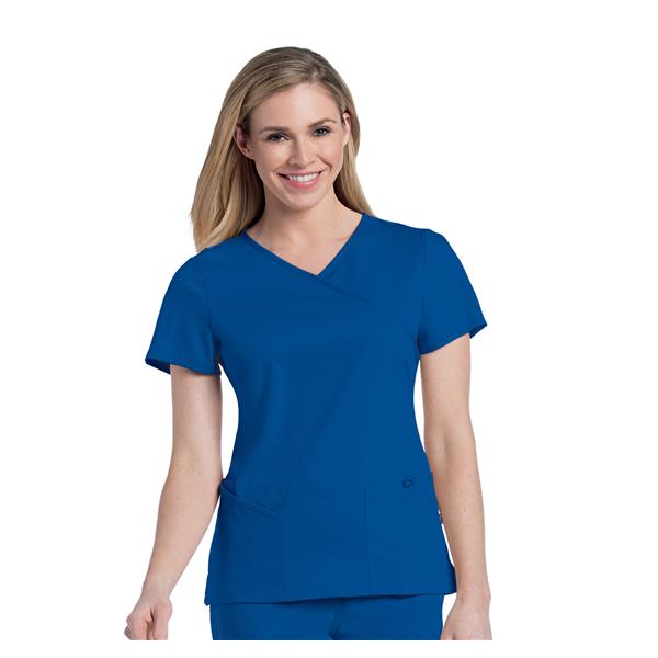 Landau Uniforms Inc. Shirt Scrub 9577 X-Small Galaxy Blue Each - 9577-BGAH-XS