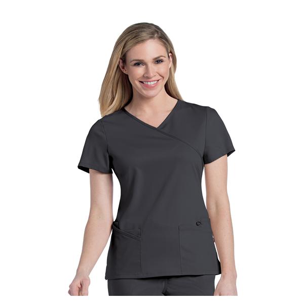 Landau Uniforms Inc. Shirt Scrub 9577 Large Graphite Each - 9577-GRAH-L