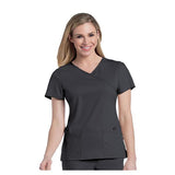 Landau Uniforms Inc. Shirt Scrub 9577 X-Large Graphite Each - 9577-GRAH-XL