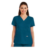 Barco Uniforms Shirt Scrub Greys Anatomy™ 4153 Crossover Womens 3X Large Bahama Each - 4153-328-3XL