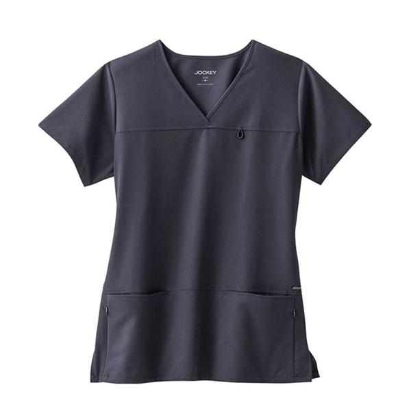 Jockey (TM) Scrubs Shirt Scrub Jockey 2299 Womens Small Charcoal Each - 2299-1004-S