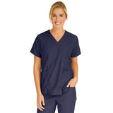 Medline Industries Inc Shirt Scrub PerforMAX Womens 2X Large Navy Each - 881NNTXXL