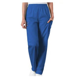Cherokee Workwear Pant Scrub Cherokee 4200 Womens Medium Tall Royal Blue Each - 4200T-ROYW-M