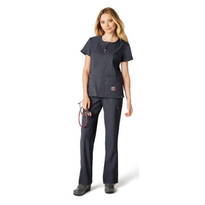 koi Design LLC Scrub Top koi Lite Serenity Large Charcoal Each - 317-077-L
