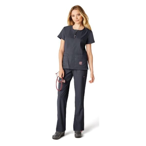 koi Design LLC Scrub Top koi Lite Serenity Large Charcoal Each - 317-077-L