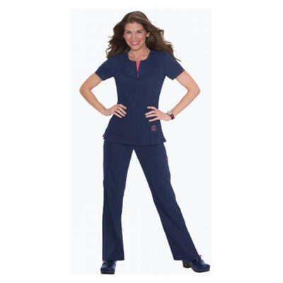 koi Design LLC Scrub Top koi Lite Serenity 2X Large Navy Each - 317-012-2XL