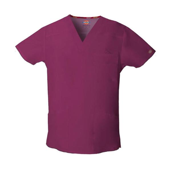 Strategic Partners, Inc Scrub Top Mens Medium Wine Each - 81906-WIWZ-M