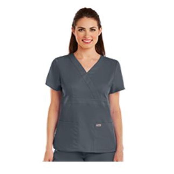 Grey's Anatomy (TM) Scrub Top Greys Anatomy™ Womens 2X Large Granite Each - 4153X-9102XL