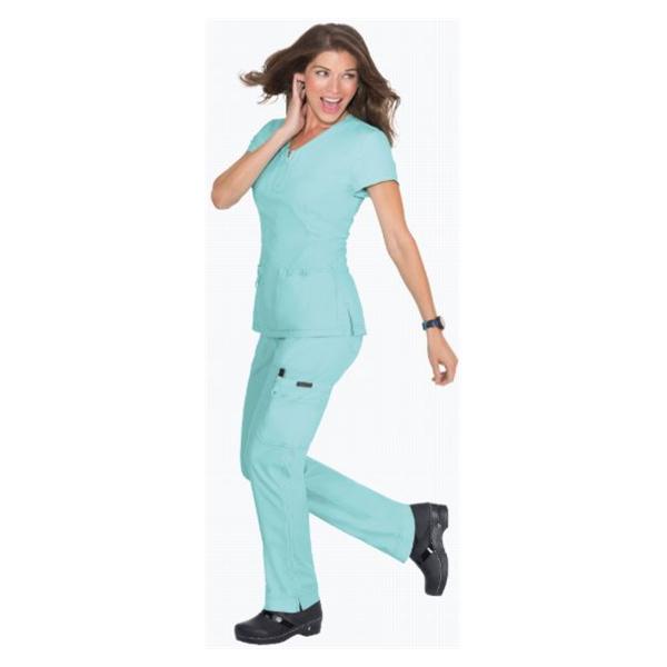 koi Design LLC Scrub Top Koi Mackenzie Womens Small Turquoise Each - 204-059-S