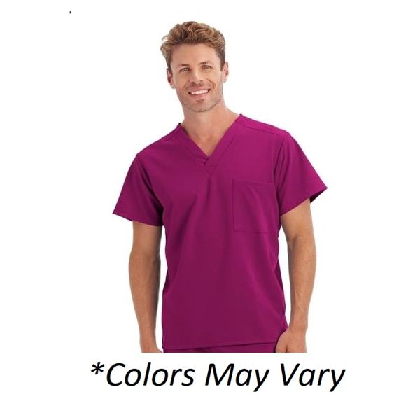Jockey (TM) Scrubs Scrub Top Unisex Eggplant Small 1 Pocket Each - 2200-1031-S