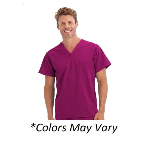 Jockey (TM) Scrubs Scrub Top Unisex Eggplant Small 1 Pocket Each - 2200-1031-S