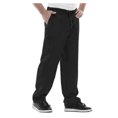 Cherokee Workwear Pant Scrub Cherokee Luxe Mens Medium Black Each - 1022-BLKV-M