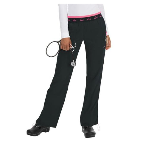 koi Design LLC Pant Scrub Spirit Womens Small Tall Black Each - 720T-002-S