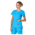 koi Design LLC Scrub Top Serenity Womens Small Electric Blue Each - 317-065-S