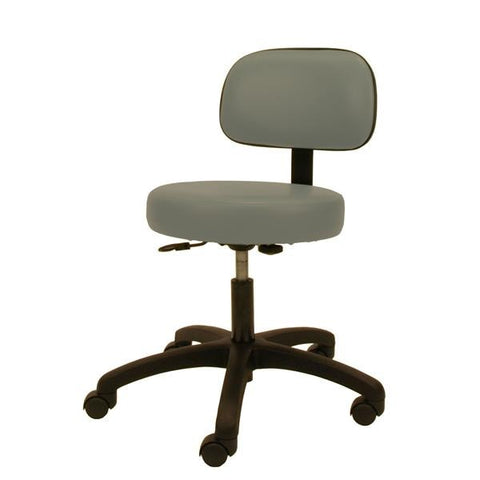 Winco Mfg, LLC Chair Task Gray 2" Casters Adjustable Backrest 5 Leg Each - 4350-07