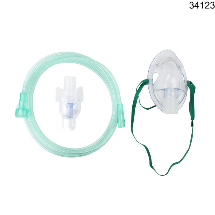Dynarex Small Volume Nebulizer 6 Cc Cups with 7 tubing and elongated mask [ pedictric ] standard case of 50