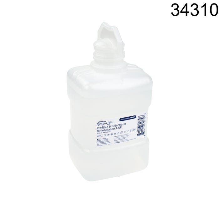 Dynarex Prefilled Sterile Water For Inhalation (Nebulizer) 500ml case of 12