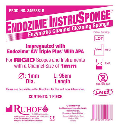 Endozime® InstruSponge™ For Rigid Instruments 1mmX95cm (38") - Individually Pkgd |  Case of 100