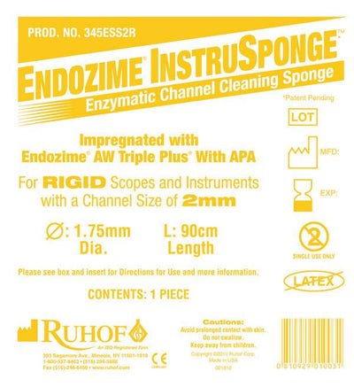 Endozime® InstruSponge™ For Rigid Instruments 1.75mmX90cm (36") - Individually Pkgd |  Case of 100