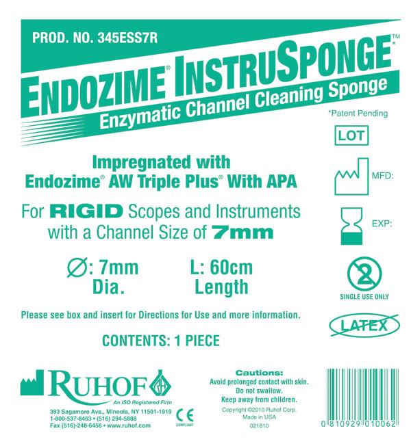 Endozime® InstruSponge™ For Rigid Instruments  7mmX60cm (24") - Individually Pkgd |  Case of 100