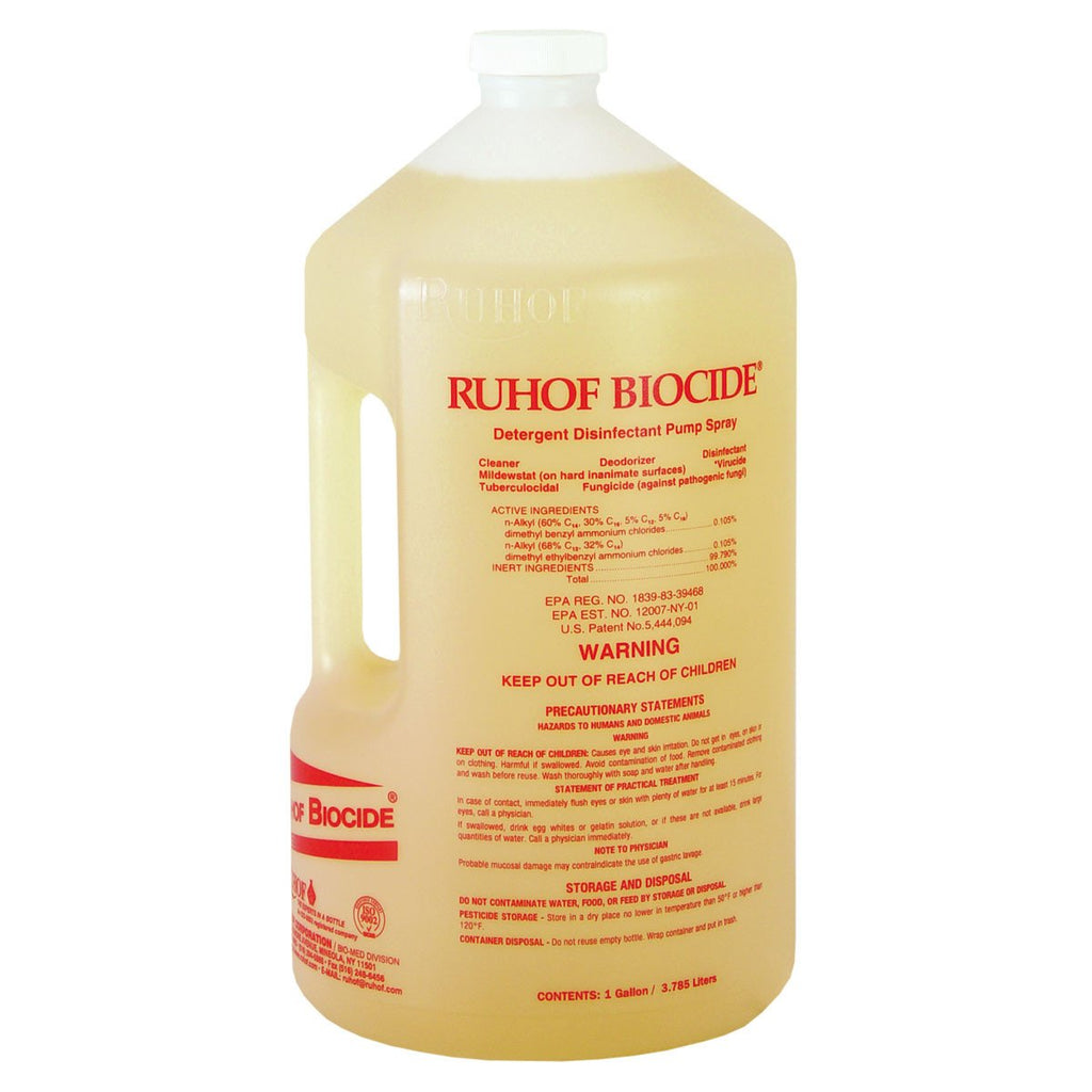 Ruhof Biocide® - 1 Gallon Bottle | Case of 4