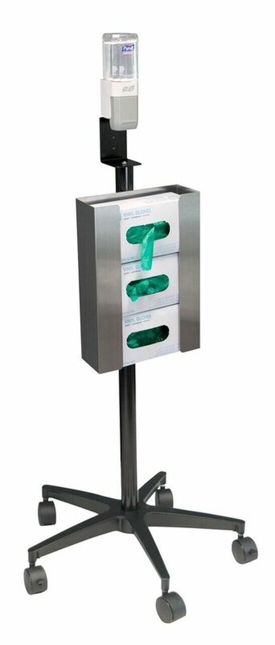 Omnimed Mobile Glove & Hand Sanitizer Stand