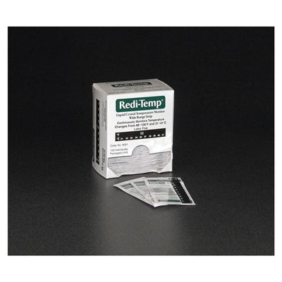 Trademark Corp Thermometer Strip Redi-Temp Forehead 100/Case - 8001