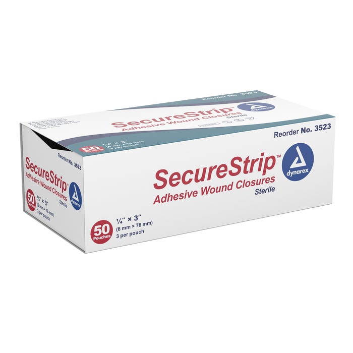 Dynarex Wound Closure Strips - Sterile case of 4 per box quanitity is 50