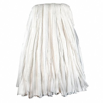 Quick Change Side-Gate Rayon Strip Wet Mop Head White