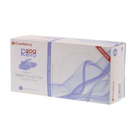 Pro2 Solutions, Inc Gloves Exam R200 Powder-Free Nitrile Latex-Free Large Violet Blue 200/Bx, 10 BX/CA - CR3208