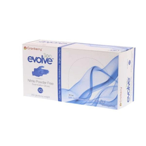 Pro2 Solutions, Inc Gloves Exam Evolve 300 Powder-Free Nitrile Latex-Free X-Small Royal Blue 300/Bx, 10 BX/CA - CR3305
