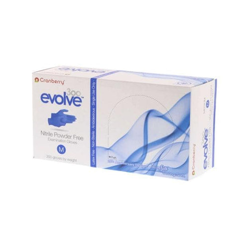 Pro2 Solutions, Inc Gloves Exam Evolve 300 Powder-Free Nitrile Latex-Free Medium Royal Blue 300/Bx, 10 BX/CA - CR3307