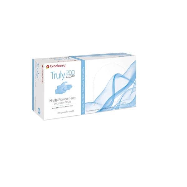 Pro2 Solutions, Inc Gloves Exam Truly 200 Powder-Free Nitrile Latex-Free X-Small Blue 200/Bx, 10 BX/CA - CR3215