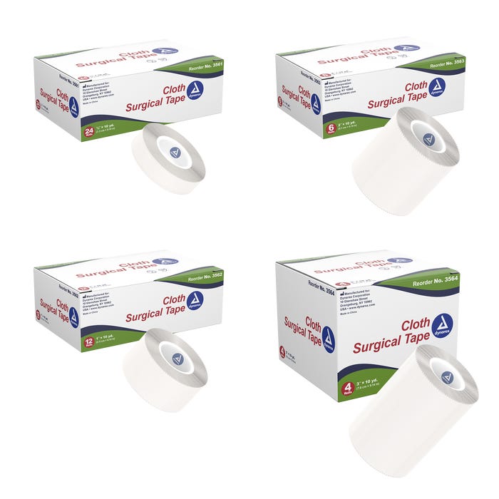 Dynarex Cloth Surgical Tape case of 12 Quantity per box: 6