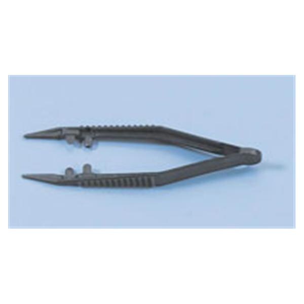 Busse Hospital Disposable Forcep Thumb Posi-Grip Posi-Grip 4" Serrated Straight Plastic Disposable 200/CA - 7195