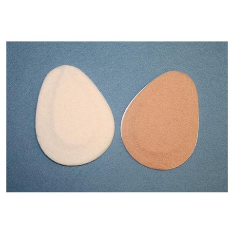 Aetna Felt Corporation Pad Orthopedic Pedi-Pads Metatarsal Skived Felt 1/4" Thick Adhesive White 100/Pk - 10319S