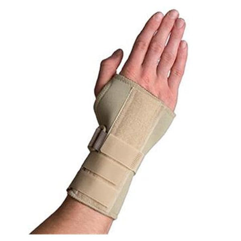 United Pacific Industries Brace Carpal Tunnel Thermoskin Adult Wrist Beige Size X-Large Left Each - 86268