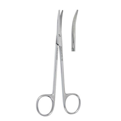Miltex Scissors Metzenbaum Vantage 7" Blunt Smooth Curved Stainless Steel Each - Integra Miltex - V95-182