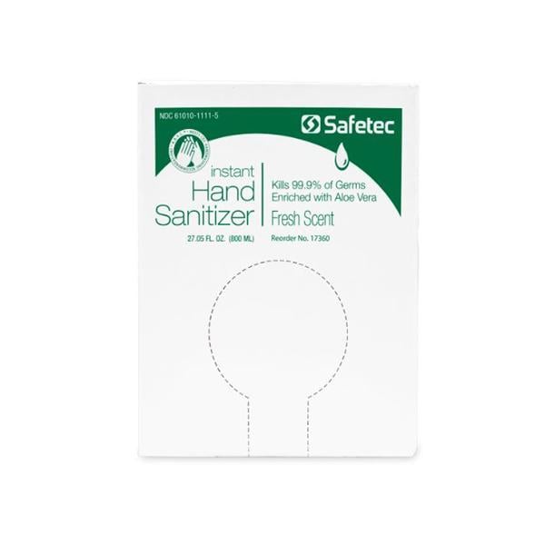 Safetec Of America Inc Sanitizer Hand Gel Bio-Hand f/ #2510037 66.9% Ethyl Alc 800 mL Rfl Frsh 12/Ca - 17360
